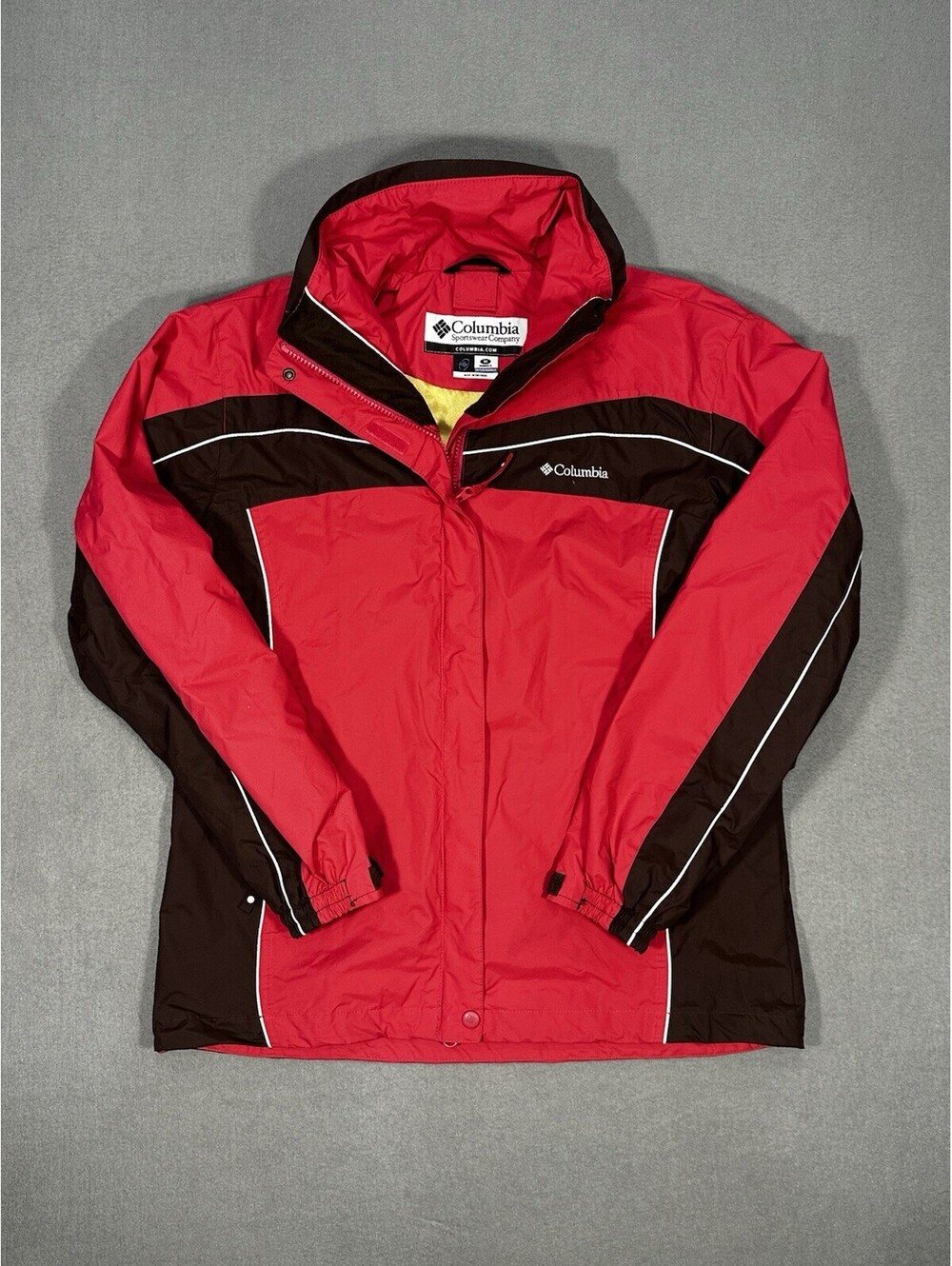 Columbia Interchange Jacket Womens Medium Red Waterproof Ski Coat